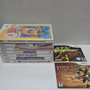 Nintendo Wii Game Lot Of 9
